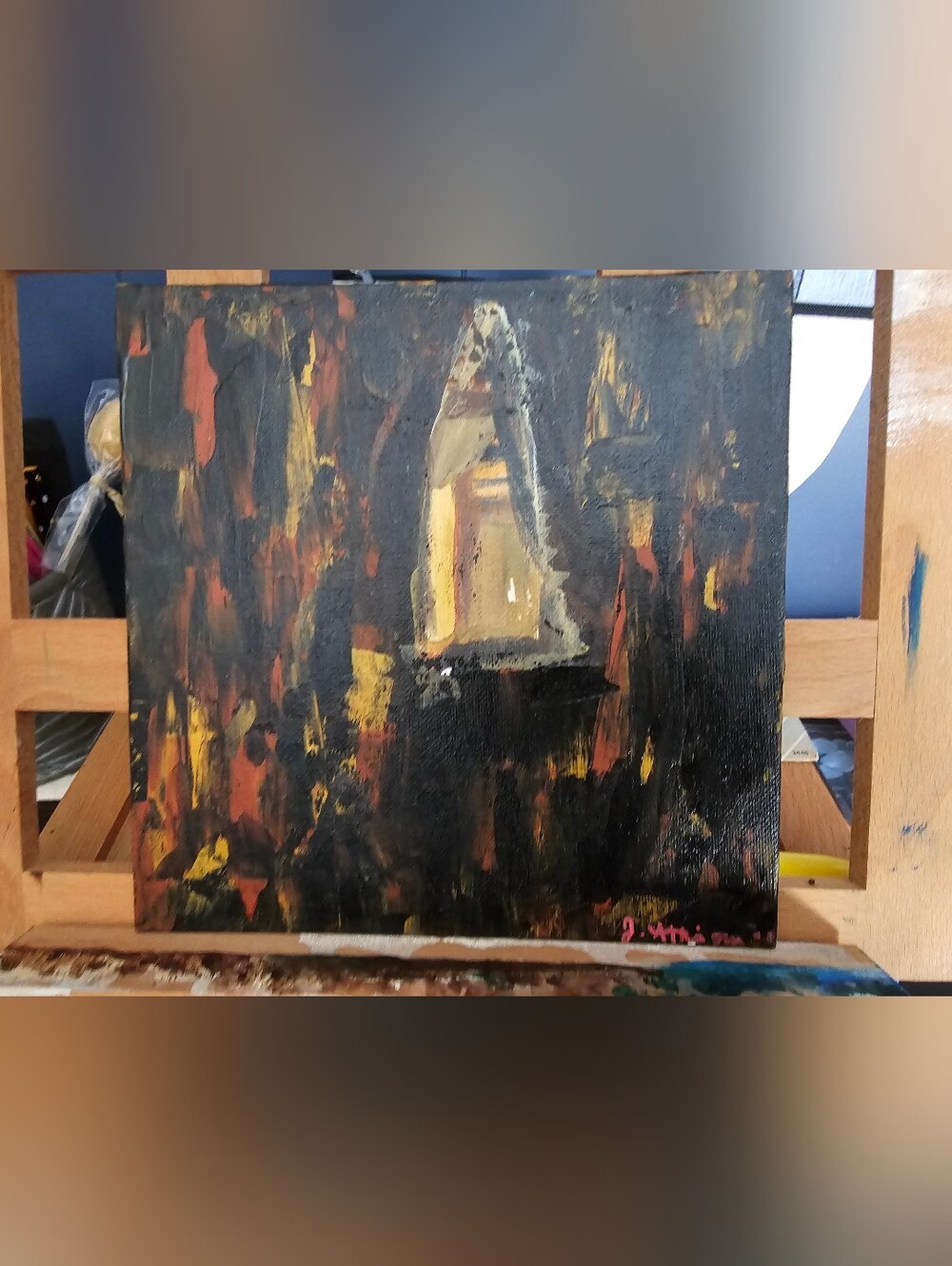 Abstract Jesus Painting